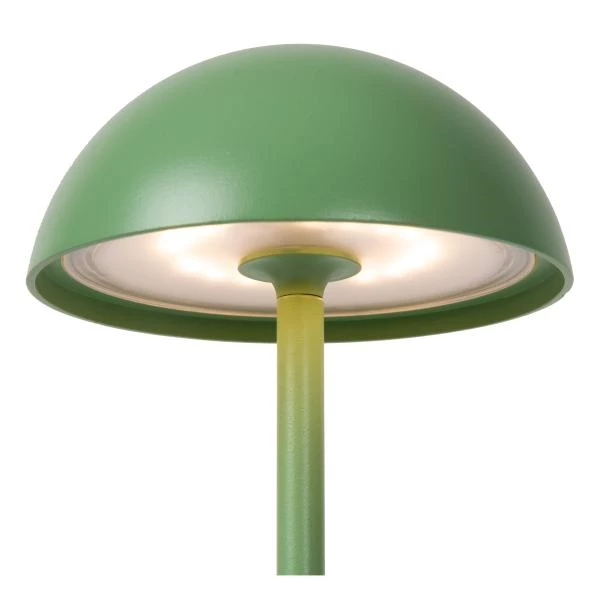 Lucide JOY - Lampe de table Rechargeable Intérieur/Extérieur - Batterie/Piles - Ø 12 cm - LED Dim. - 1x1,5W 3000K - IP54 - Vert - détail 3